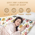 thumbnail image 3 of Naloa Butterfly Flowers Super Soft 20x60 Body Pillow Case,Long Side Hidden Zipper（PILLOWS ARE NOT INCLUDED）, 3 of 6