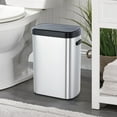 thumbnail image 7 of GOGRANT 13 Gallon Automatic Trash Can, Large Automatic Waste Can with Lid, Touchless Waste Bins Smart Sensor Garbage Cans, for Kitchen Bedroom Bathroom Office, Silver, 7 of 7