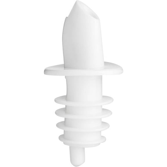 TrueCraftware- Set of 12 White Free Flow Liquor Pourer Ethylene-vinyl acetate- Liquor Bottle Pourers Shot Dispenser Liquor Bottle Pourers Alcohol Pourers Bar Bartender Accessories