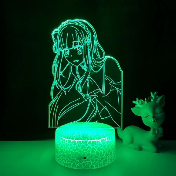Anime Light Re Zero Starting Life World LED Night Light for Room Decor Nightlight Gift Re Zero 3D Lamp