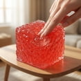 thumbnail image 4 of Frosted Ice Cube Squeeze Toys, Soft Sensory Fidget Stress Relief Cube for Focus, Office Desk Relaxation and Portable Daily Carry, 4 of 5