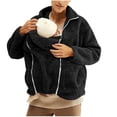 thumbnail image 1 of RXMEKW Mens Long Sleeve, Child-Sized Jacket with Zipper, Kangaroo Pocket, and Fleece Lining, 1 of 8