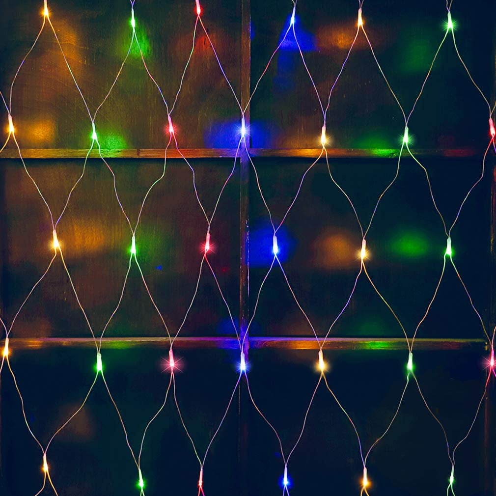 3*2M LED String Fairy Net Lights Curtain Mesh Waterproof Christmas Party Decor 
