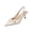 White, variant on Willtoo Women's Strappy Pointed Toe Heeled Sandals | Elegant Summer Dress Shoes with Mid Heel White