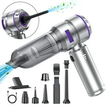 Portable High Power Car Vacuum Cleaner, 22000PA Car Vacuums 4 in 1 Compressed Air Duster & Air Blower & Pump Hand Held Vacuum Cordless with Brushless Motor for Cars Home Office