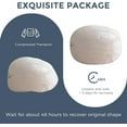 thumbnail image 7 of Bean Bag Chair for Adults, Large 3 ft Bean Bag Chair with Foam Filling, Ultra Soft Fur Lazy Sofa for Living Room Bedroom, Machine Washable Cover, 7 of 7