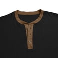 thumbnail image 6 of Guluxicc Men's Knit Shirts Button Crew Neck Long Sleeve Tops for Everyday Wear Summer Casual Outfits, 6 of 6