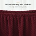 thumbnail image 4 of Forro de asiento Irfora Funda para silla simple Asiento y descanso en un medio paquete M Funda protectora para silla Material de vellón polar Rejilla de rayas elásticas para comedor Hotel Us Irfora Forro de asiento, 4 of 5