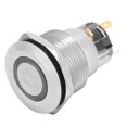 thumbnail image 1 of Interruptor de botón de acero inoxidable, 20 piezas de 22 mm, interruptor de botón de reinicio automático, calidad en la que puede confiar, 1 of 8
