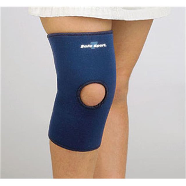 FLA Orthopedics 37-373225 Neoprene Knee Sleeve Open Navy Pediatric &, Small
