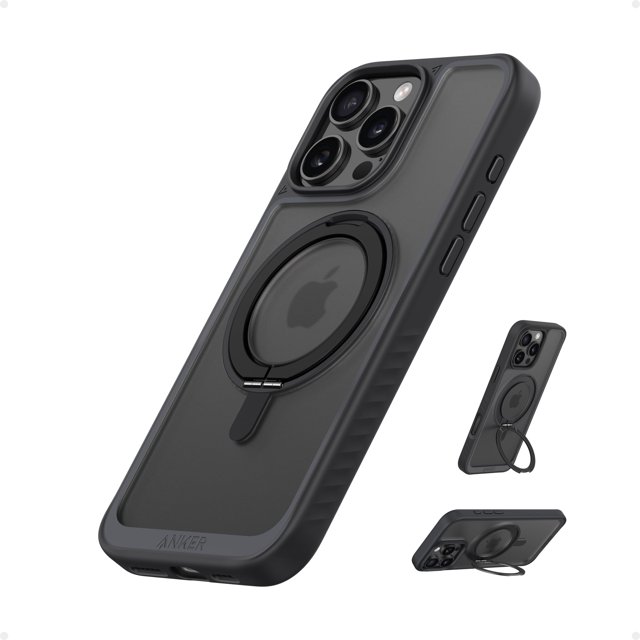 Funda de teléfono Anker Ultra Magnetic para iPhone 16 Pro con soporte anular