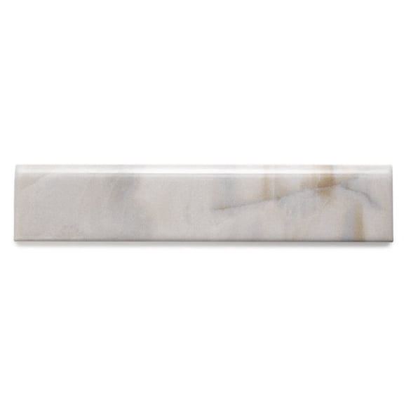 The Tile Life Amsterdam 2" x 10" Caramel Polished Ceramic Bullnose Tile