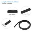 thumbnail image 2 of Unique Bargains Black Timing Belt Rubber 1 Meter Circumference 6mm Width Opening Fit Synchronous Pulley Wheel for 3D Printer, 2 of 6