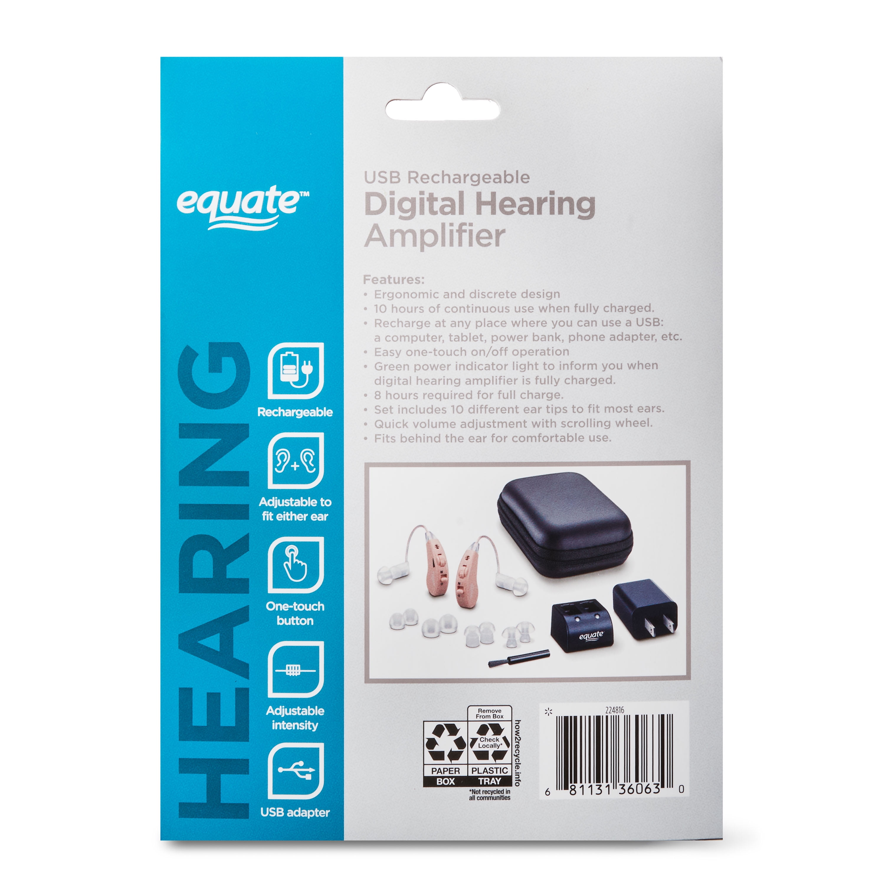 Buy Equate Digital Rechargeable Sound Amplifier Frequency 5003,200Hz