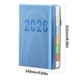 thumbnail image 3 of 2026 Weekly Planner Hardcover Notebook Monthly Calendar Organizer Daily Schedule 365 Days Office Plan 80gsm Thick Paper with Tab Markers Elastic Closure, 3 of 3