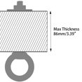 thumbnail image 4 of Tornillos elevadores QWETRY M10 x 100 mm de acero inoxidable, paquete de 4, 4 of 5