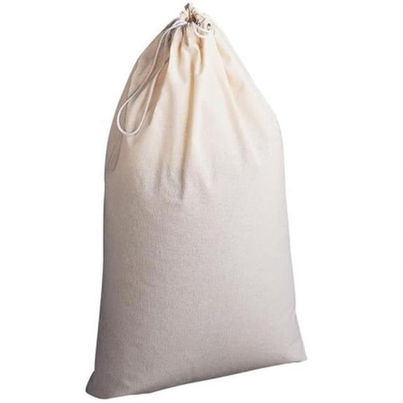 Household Essentials Extra Large Natural Cotton Laundry Bag, Beige