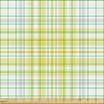thumbnail image 2 of Ambesonne Plaid Fabric by the Yard Upholstery, Classical Pastel Tone Graphic, 1 Yard, Mustard Pale Grey, 2 of 5