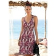 thumbnail image 2 of LASCANA Women's Printed Halter Dress Smocking, 2 of 5