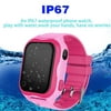 Kid Smart Watch Phone GPS Tracker WiFi Locator IP68 Waterproof Safety Smartwatch Holiday Birthday Gifts for 3-14 Year Girl Boy Game Smart WristWatch 2 Way Call SOS Camera Anti-Lost Gizmo Learning Toys