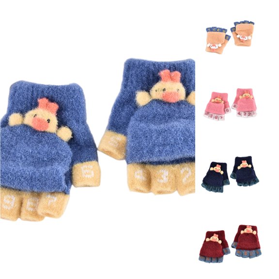 TBWNWG Winter Toddler Kids Boys Girls Soft Warm Wool Children Thermal Knit Accessories,2-6 Years