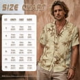 thumbnail image 4 of FOR U DESIGNS Vintage Tree Leaf Print Couple Matching Outfits Chinese Style Couple Shirt and Dress Linen-Like Men's Button Down Shirt Womens Sleeveless Summer Dress, 4 of 7