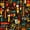 Tribal 03, variant on Manfei African Tribal Twin Bedding, Exotic Style Bedding Comforter Set, Multicolor, Black Reversible 7pcs