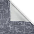 thumbnail image 6 of Ambesonne Geometric Grommet Curtain, Interweaved Stripes, 50" x 54", Purple Grey and Coconut, 6 of 6
