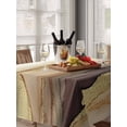 thumbnail image 6 of Marble Brown Gold Table Cloth, Abstract Watercolor Geometric Rock Waterproof Tablecloth for Rectangle Tables, Reusable Washable Fabric Table Cover for Restaurant Kitchen Dining Tables 52"x70", 6 of 6