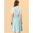 thumbnail image 4 of INSPIRE CHIC Vestido General De Cintura Elástica Con Tirantes Y Tirantes Para Mujer Verde claro XL, 4 of 5