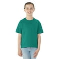 thumbnail image 1 of Jerzees Youth DRI-POWER Active Short Sleeve Crew T-Shirt, S, Jade, 1 of 1
