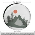 thumbnail image 2 of Camping Spare Tire Cover 12 Inch Trees And Mountains with The Sun Protectors Weatherproof Dust-Proof Mountain Sun Lake Mid Century Fit for SUV Truck Travel Trailer, 2 of 8