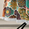 thumbnail image 4 of Coolnut Vintage Mandala Elements Round Tablecloth 60In,Waterproof Round Table Cloths with Umbrella Hole and Zipper,Party Patio Table Covers for Outdoor Backyard /BBQ/Picnic, 4 of 7