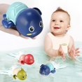 thumbnail image 1 of Juguetes de baño, paquete de 3 lindos juguetes de baño de tortuga nadadora para niños pequeños de 1 a 3 años, juguetes flotantes de cuerda para niño de 1 año, juguetes de agua para bañera de bebé, 1 of 5