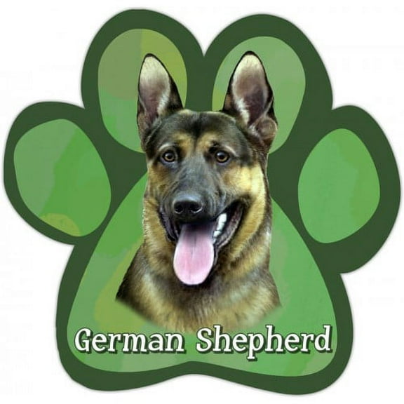 German Shepherd Paw Print Magnet