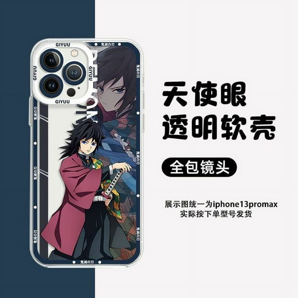 Case For iPhone 14 13 11 12 Pro Max Mini X R XS 6 6s 7 8 Plus SE2 SE3 Nime Demon Slayer Tokitou Muichirou Shockproof Clear Soft Tp U