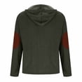 thumbnail image 3 of fatyb Men's Corduroy Pullover Quarter Button Hooded Sweatshirts Long Sleeve Casual Loose Hoodies for Men, 3 of 5