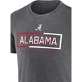 thumbnail image 4 of NCAA Alabama Crimson Tide Men's Synthetic Charcoal Heather Short Sleeve T-Shirt, 4 of 4