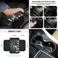 thumbnail image 5 of Renewold Wolf American Flag 12 Pcs Car Seat Cover Set with Front Car Seat Cover Steering Wheel Armrest Cover Seat Belt Pads Garbage Can Air Vent Pouch Rearview Mirror Cover Coaster Keychain, 5 of 7