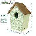 thumbnail image 2 of Casa decorativa con forma de pájaro azul, alas silvestres, olivo, color verde, 2 of 6