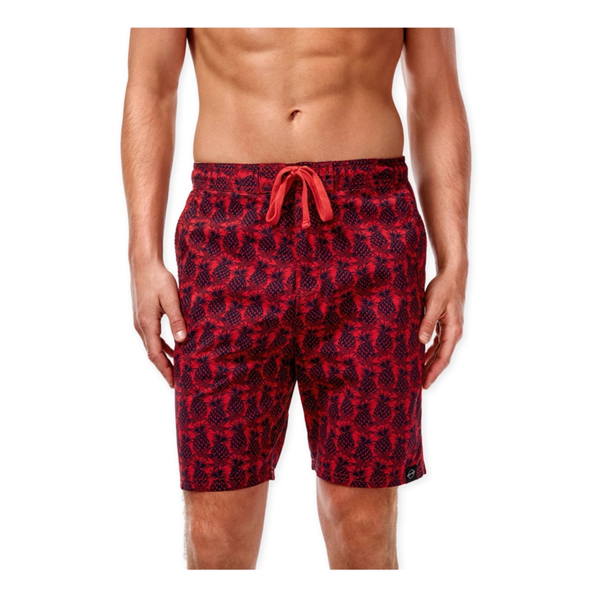 Weatherproof Short de Bain Vintage Ananas pour Homme Rouge Grand