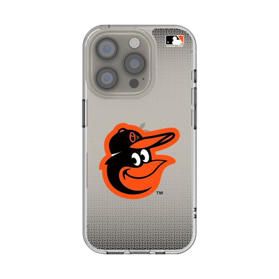 Baltimore Orioles Linen Logo iPhone Clear Case