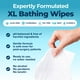 thumbnail image 2 of Toallitas corporales Uzumist Bathing No Rinse, 50 unidades, XL, para adultos, 2 of 6