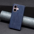 thumbnail image 4 of Allytechgroup Flip Wallet Case for iPhone 16, RFID Blocking PU Leather Case with Kickstand & Credit Card Slot Shockproof Back Cover Shell for iPhone 16, Blue, 4 of 6