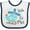 White and Navy, variant on Inktastic Little Co-Pilot- Cute Helicopter Boys or Girls Baby Bib