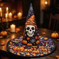 thumbnail image 4 of Witch Hat for Women Halloween Vintage Floral Pointed Wizard Hat Ghost Wide Brim Quilted Cosplay Costume Accessories Adults, 4 of 4