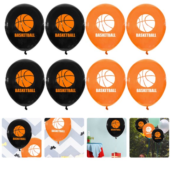 HEANUJJ 20Pcs Basketball Themed Balloons Assorted Color Latex Party Decoration for Birthday Celebrations