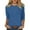 Navy, variant on CQONEPT Women's 3/4 Sleevee Shirts Henley Scoop Neck Tunic Tops Casual Solid Color Pullover Outdoor Trendy Blouse Navy M