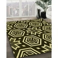 thumbnail image 2 of Ahgly Company Indoor Square Patterned Metallic Gold Area Rugs, 5' Square, 2 of 6