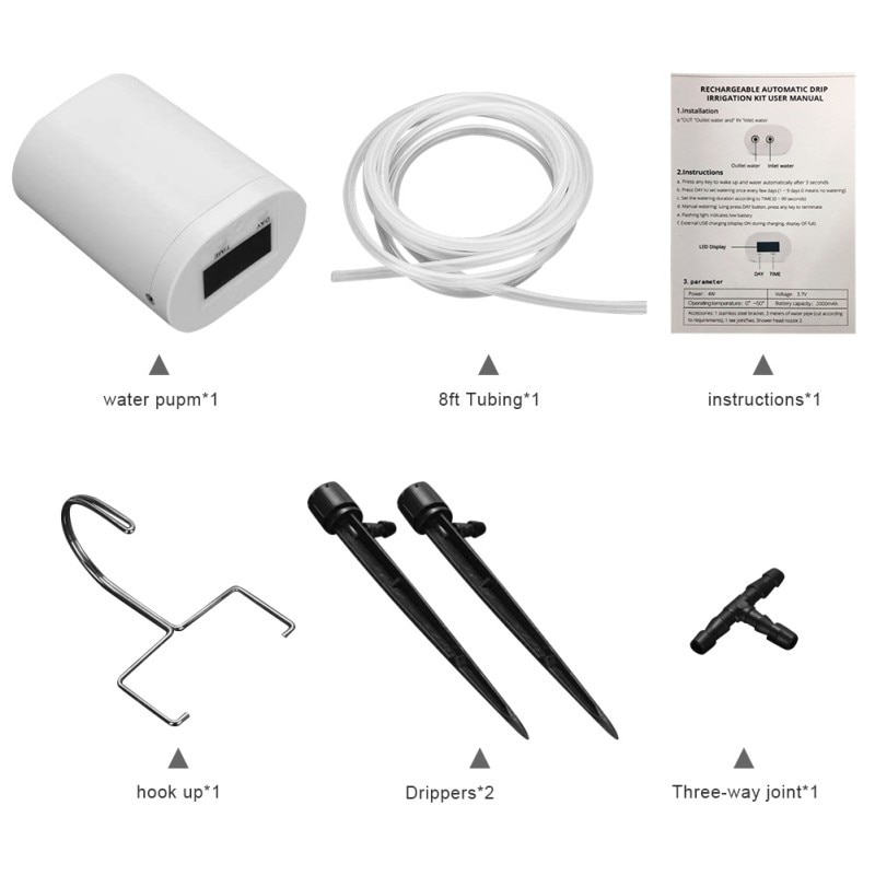 DIY Automatic Drip Irrigation Kit, Self Watering System With Timer And